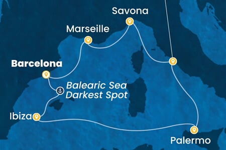 Costa Smeralda - Španělsko, Itálie, Francie (z Barcelony)