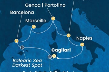 Costa Smeralda - Itálie, Francie, Španělsko (Cagliari)