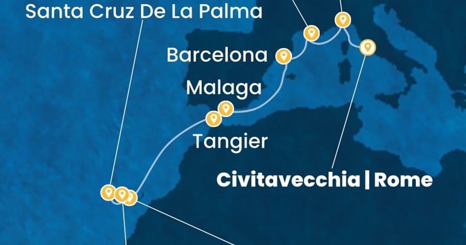 Trasa plavby CSM-CIV10A02