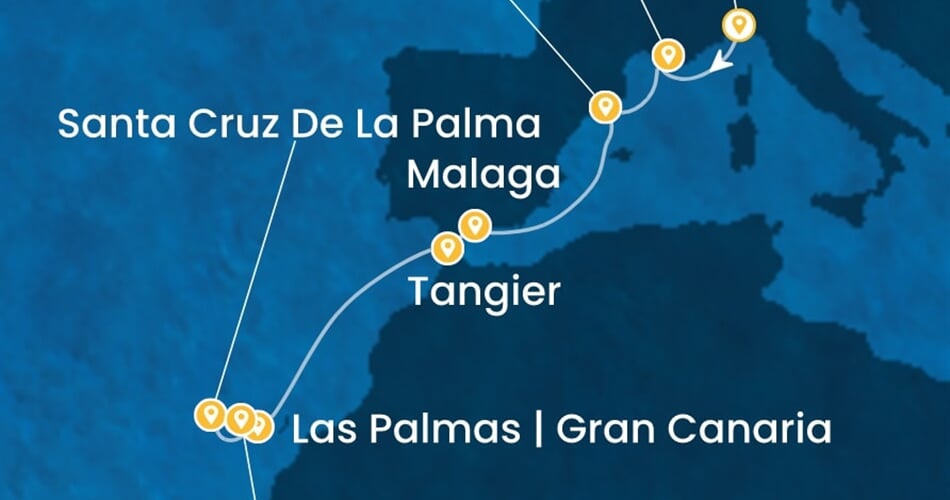 Trasa plavby CSM-GOA09A01