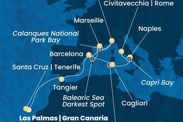 Costa Smeralda - Španělsko, Maroko, Francie, Itálie (Gran Canaria)