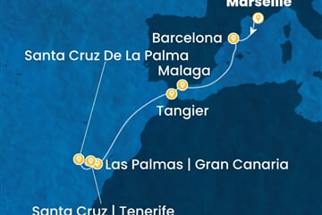 Costa Smeralda - Francie, Španělsko, Maroko (z Marseille)