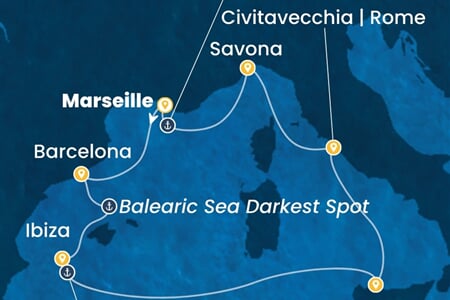 Costa Smeralda - Francie, Španělsko, Itálie (z Marseille)