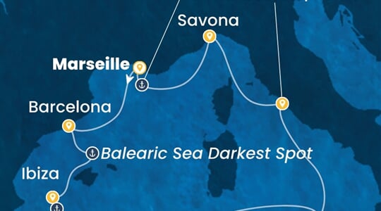 Costa Smeralda - Francie, Španělsko, Itálie (z Marseille)