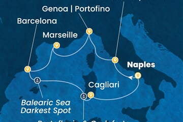 Costa Smeralda - Itálie, Francie, Španělsko (Neapol)