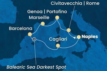 Costa Smeralda - Itálie, Francie, Španělsko (Neapol)