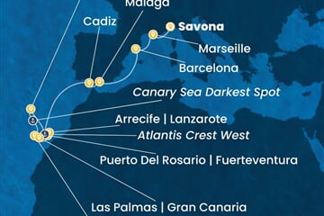 Costa Smeralda - Itálie, Francie, Španělsko, Portugalsko (ze Savony)