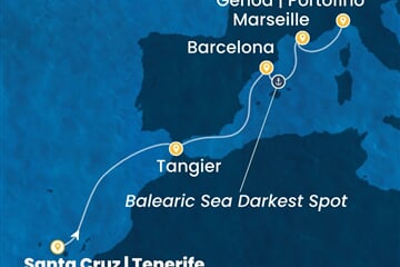 Costa Smeralda - Maroko, Španělsko, Francie (Santa Cruz de Tenerife)