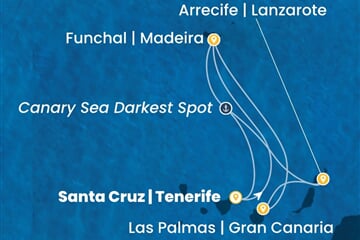 Costa Smeralda - Portugalsko, Španělsko (Santa Cruz de Tenerife)