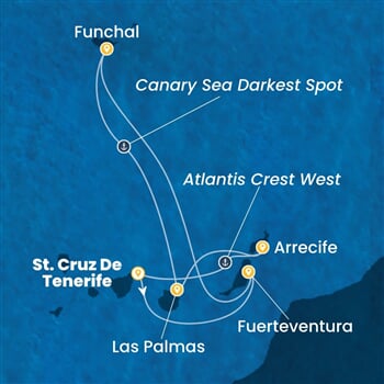 Trasa plavby CSM-TCI07A3V