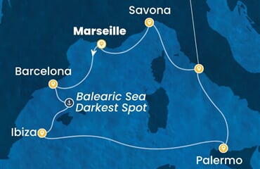 Costa Smeralda - Francie, Španělsko, Itálie (z Marseille)