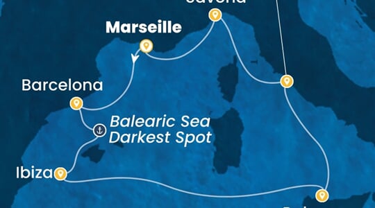 Costa Smeralda - Francie, Španělsko, Itálie (z Marseille)
