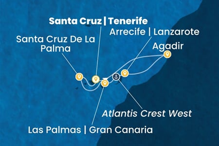 Costa Smeralda - Maroko, Španělsko (Santa Cruz de Tenerife)