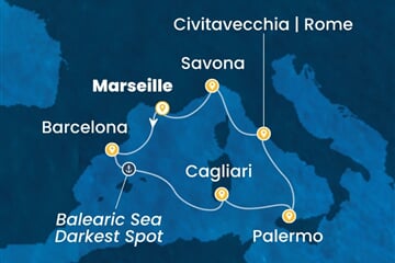 Costa Smeralda - Francie, Španělsko, Itálie (z Marseille)