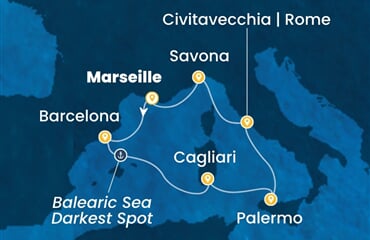 Costa Smeralda - Francie, Španělsko, Itálie (z Marseille)