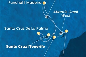 Costa Smeralda - Portugalsko, Španělsko (Santa Cruz de Tenerife)