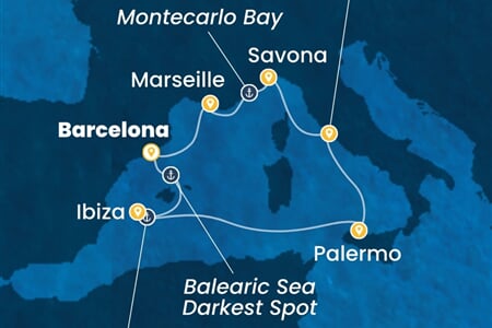 Costa Toscana - Španělsko, Itálie, Francie (z Barcelony)