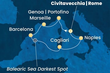 Costa Toscana - Francie, Španělsko, Itálie