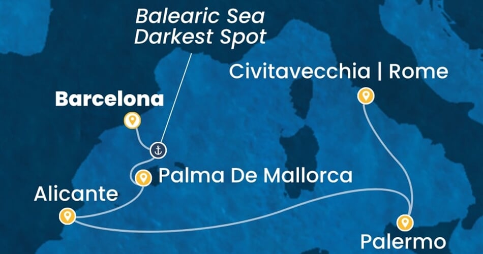 Trasa plavby CTO-BCN05A3R