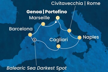Costa Toscana - Francie, Španělsko, Itálie