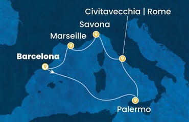 Costa Toscana - Španělsko, Itálie, Francie (z Barcelony)