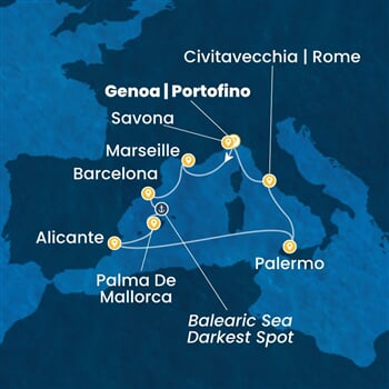 Trasa plavby CTO-GOA08A06