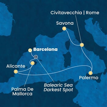 Trasa plavby CTO-BCN06A2K