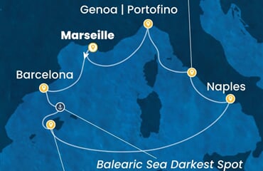 Costa Toscana - Francie, Španělsko, Itálie (z Marseille)