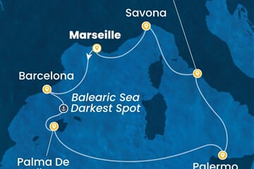 Costa Toscana - Francie, Španělsko, Itálie (z Marseille)