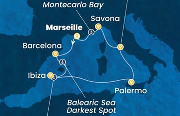Costa Toscana - Francie, Španělsko, Itálie (z Marseille)
