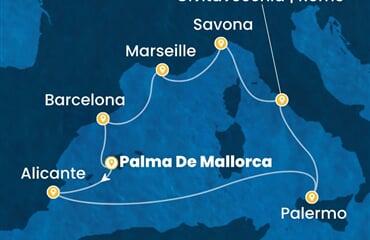 Costa Toscana - Španělsko, Itálie, Francie (Palma de Mallorca)