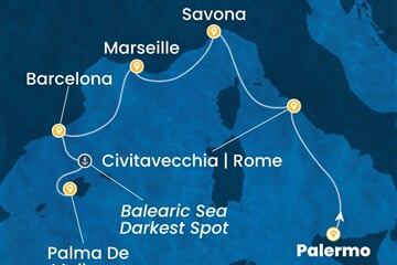 Costa Toscana - Itálie, Francie, Španělsko (Palermo)