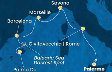 Costa Toscana - Itálie, Francie, Španělsko (Palermo)