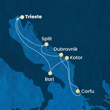 Costa Deliziosa - Itálie, Černá Hora, Řecko (z Terstu)
