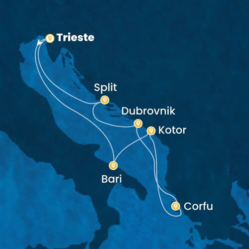 Trasa plavby CDE-TRS07A0X