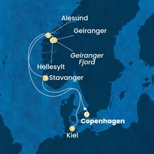 Costa Diadema - Dánsko, Norsko, Německo (z Kodaně)