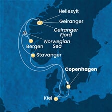 Costa Diadema - Dánsko, Norsko, Německo (z Kodaně)