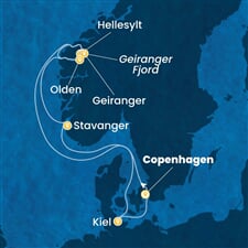 Costa Diadema - Dánsko, Norsko, Německo (z Kodaně)