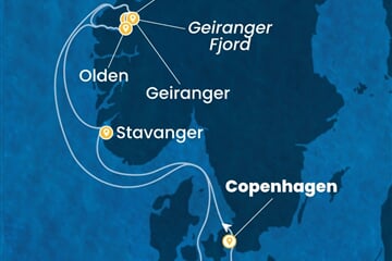 Costa Diadema - Dánsko, Norsko, Německo (z Kodaně)