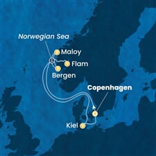 Costa Diadema - Dánsko, Norsko, Německo (z Kodaně)