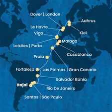 Costa Diadema - Brazílie, Španělsko, Maroko, Portugalsko, Francie, ... (Itajaí)