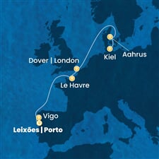 Costa Diadema - Portugalsko, Španělsko, Francie, Velká Británie, Dánsko, ... (Porto de Leixoes)