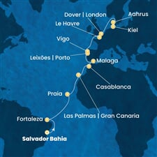 Costa Diadema - Brazílie, Španělsko, Maroko, Portugalsko, Francie, ... (Salvador de Bahia)