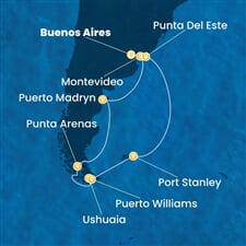 Costa Favolosa - Argentina, Uruguay, Chile (Buenos Aires)