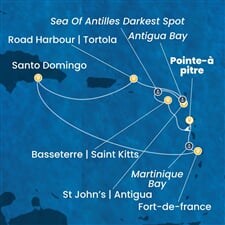 Costa Favolosa - Nizozemské Antily, Dominikán.rep. (Pointe-a-Pitre)