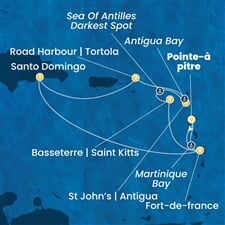 Costa Favolosa - Nizozemské Antily, Dominikán.rep. (Pointe-a-Pitre)