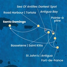 Costa Favolosa - Dominikán.rep., Nizozemské Antily (Santo Domingo)