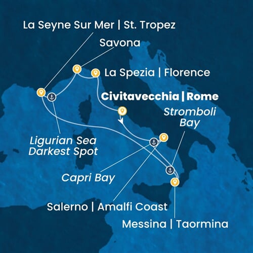 Trasa plavby CFS-CIV07ABR