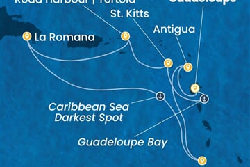 Costa Fascinosa - Nizozemské Antily, Dominikán.rep., Sv.Vincenc a Grenadiny (Pointe-a-Pitre)