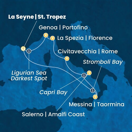 Trasa plavby CFS-YNE07A2T